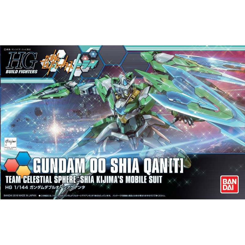 BANDAI HIGH GRADE HGBF GUNDAM OO SIA QANT 1/144 MODEL KIT ACTION FIGURE