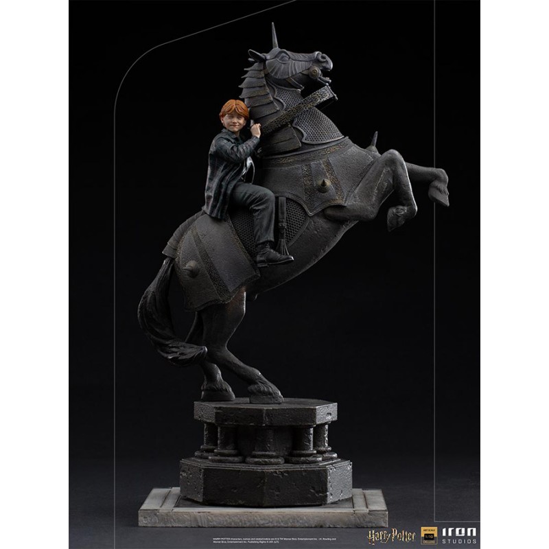 IRON STUDIOS HARRY POTTER DELUXE ART SCALE RON WEASLEY AT THE WIZARD CHESS 1/10 STATUE FIGURE