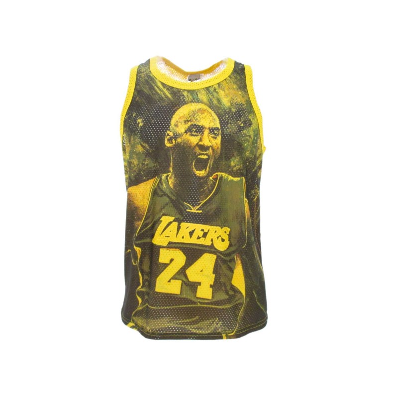 A STARS LEAGUE KOBE BRYANT YELLOW TANK TOP A STARS LEAGUE KOBE BRYANT YELLOW TANK TOP