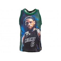A STARS LEAGUE LEBRON JAMES MIAMI GREEN TANK TOP