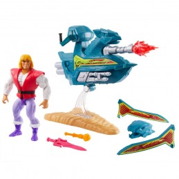 MASTERS OF THE UNIVERSE ORIGINS PRINCE ADAM SKY SLED ACTION FIGURE MATTEL