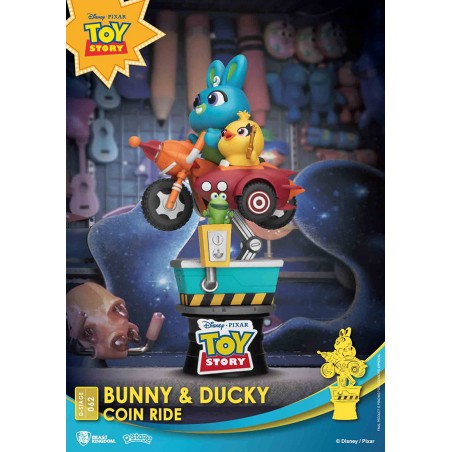 D-STAGE TOY STORY BUNNY AND DUCKY COIN RIDE STATUA FIGURE DIORAMA