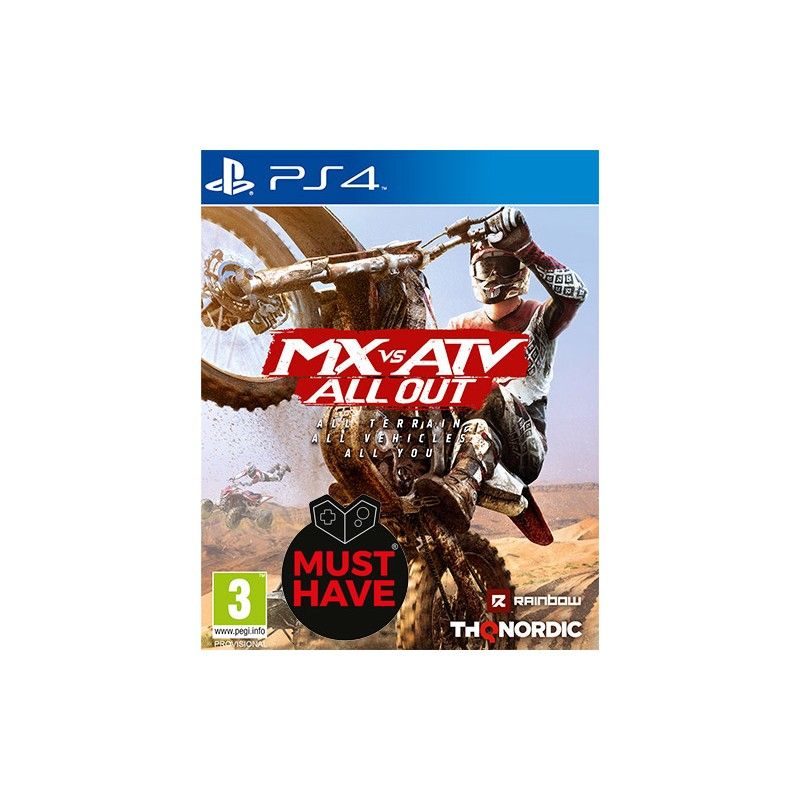 MX VS ATV ALL OUT MUST HAVE PS4 PLAYSTATION 4 NUOVO ITALIANO
