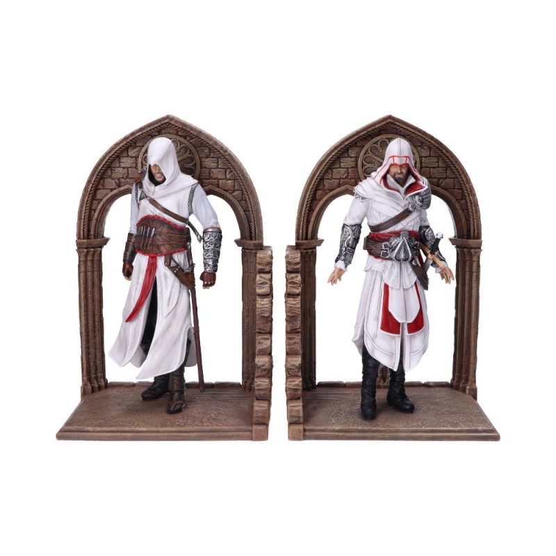 ASSASSIN'S CREED EZIO AUDITORE ALTAIR BOOKENDS FIGURE FERMALIBRI NEMESIS NOW