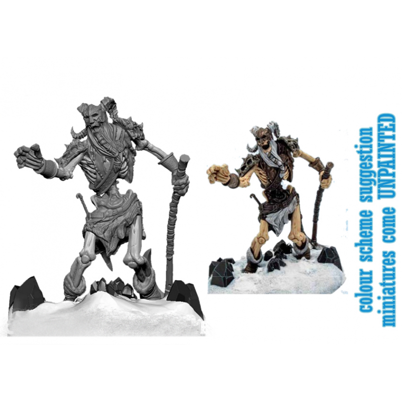 GF9-BATTLEFRONT DUNGEONS AND DRAGONS ICEWIND DALE FROST GIANT SKELETON MINI FIGURE
