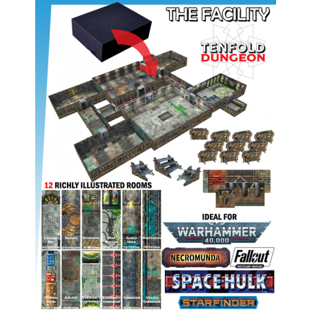 TENFOLD DUNGEON THE FACILITY PER MINIATURE GAMES