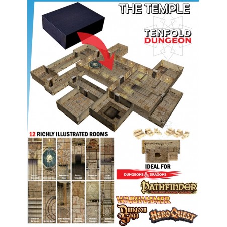 TENFOLD DUNGEON THE TEMPLE FOR MINIATURE GAMES