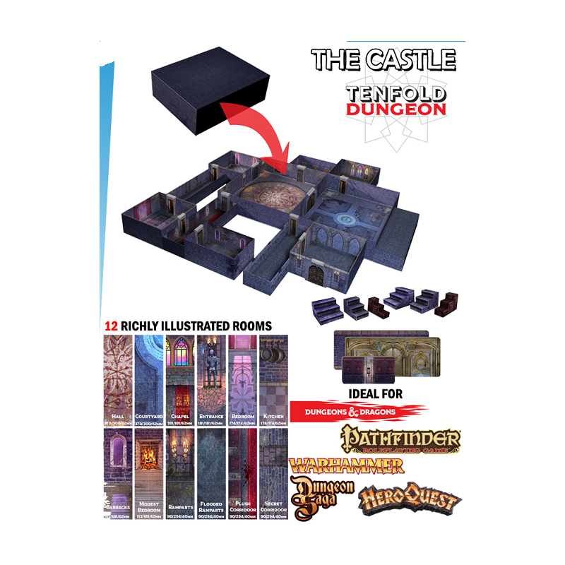 DM VAULT TENFOLD DUNGEON THE CASTLE FOR MINIATURE GAMES