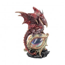NEMESIS NOW EYE OF THE DRAGON RED LIGHT UP STATUE FIGURE DIORAMA