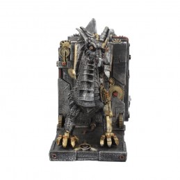 NEMESIS NOW STEAMPUNK DRAGON DRACUS MACHINA BOOKENDS FIGURE FERMALIBRI