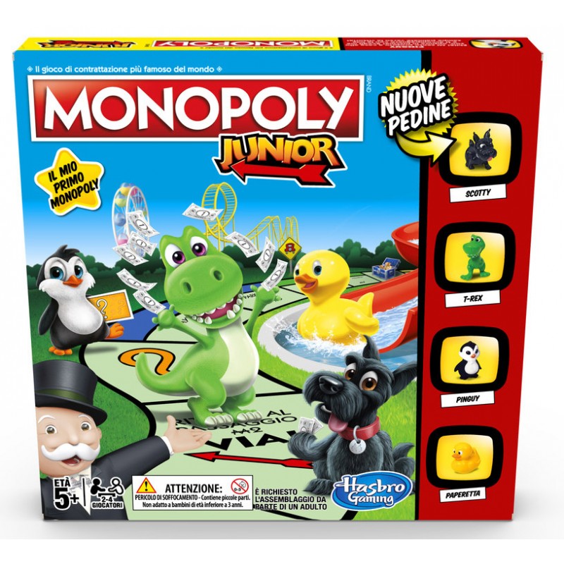 HASBRO MONOPOLY JUNIOR - GIOCO DA TAVOLO ITALIANO