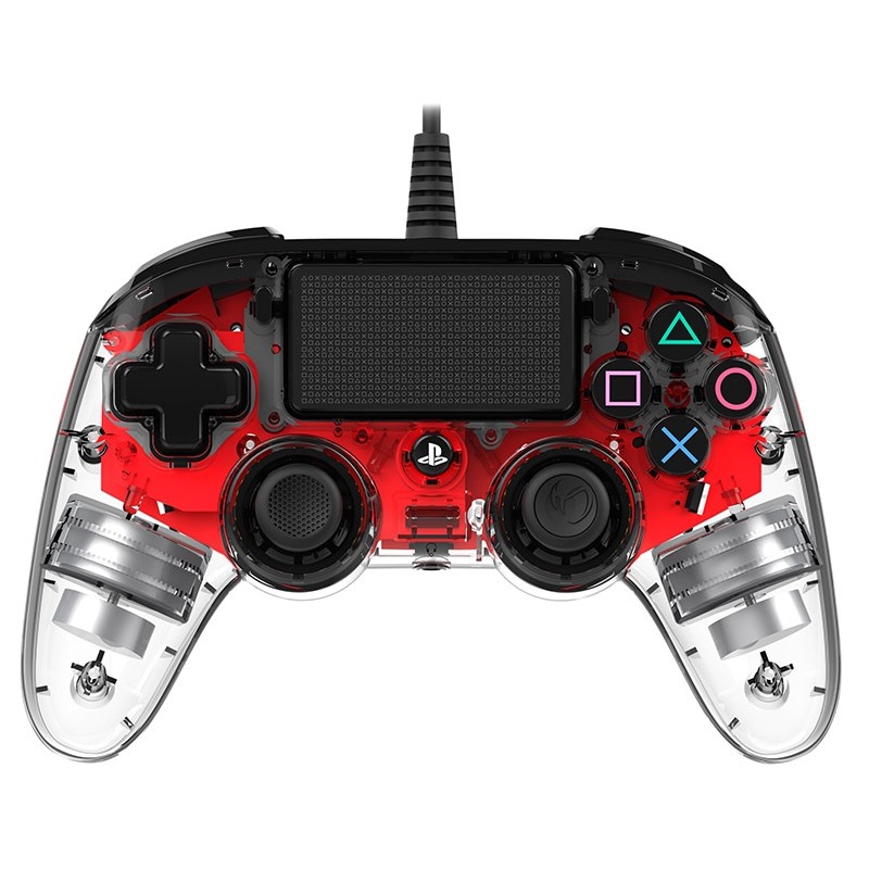 NACON CONTROLLER WIRED DUAL SHOCK 4 PS4 ROSSO LUMINOSO