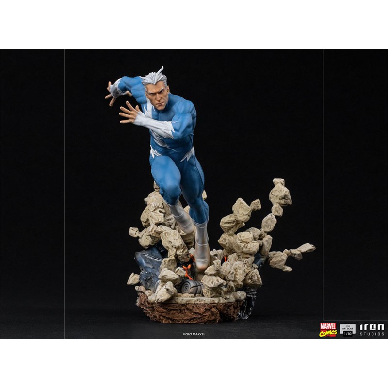 Quicksilver Blue Bust Statue Bowen Designs Marvel Comics X-Men Amricons