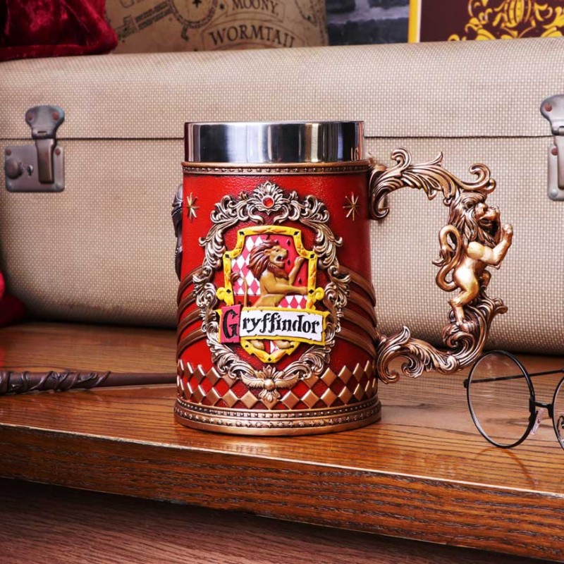 NEMESIS NOW HARRY POTTER GRYFFINDOR LOGO TANKARD RESIN BOCCALE