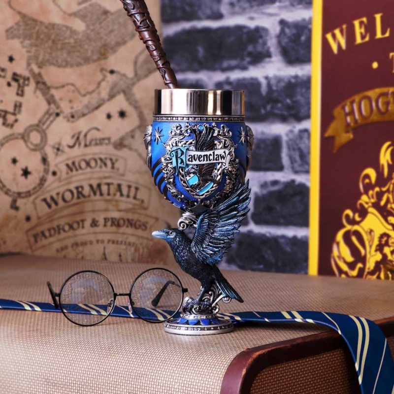 NEMESIS NOW HARRY POTTER RAVENCLAW LOGO GOBLET RESIN CALICE