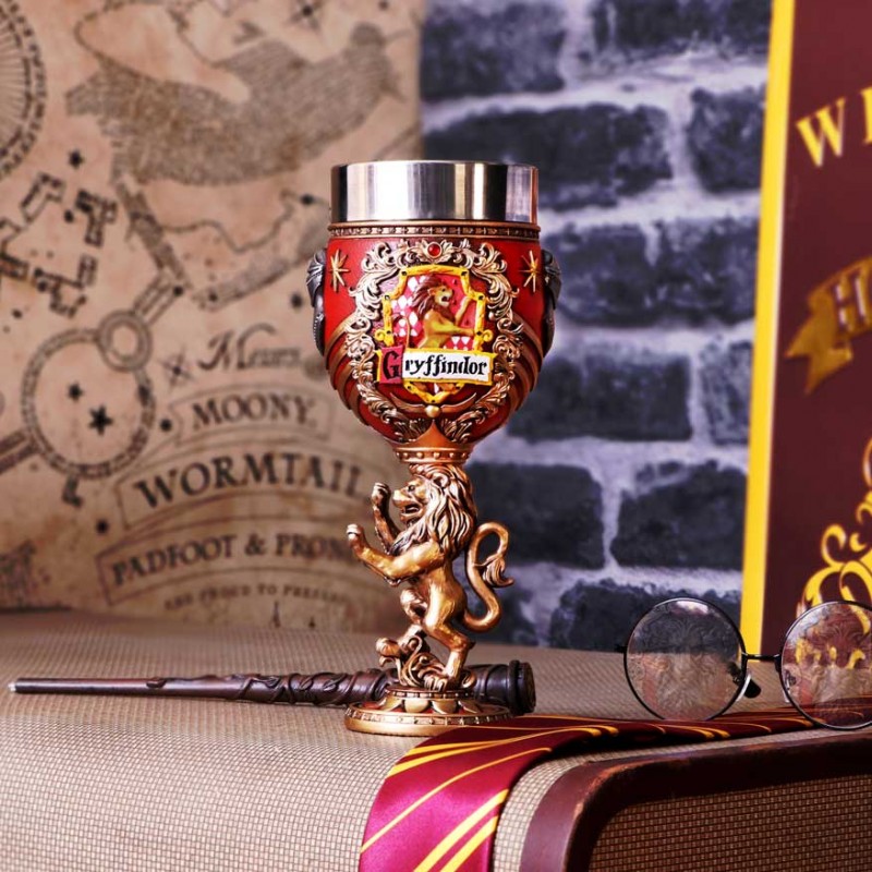 NEMESIS NOW HARRY POTTER GRYFFINDOR LOGO GOBLET RESIN CALICE