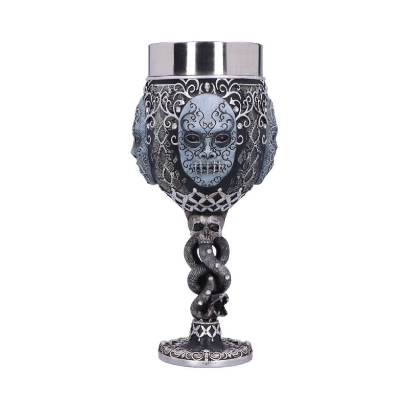 HARRY POTTER MANGIAMORTE LOGO GOBLET RESINA CALICE NEMESIS NOW