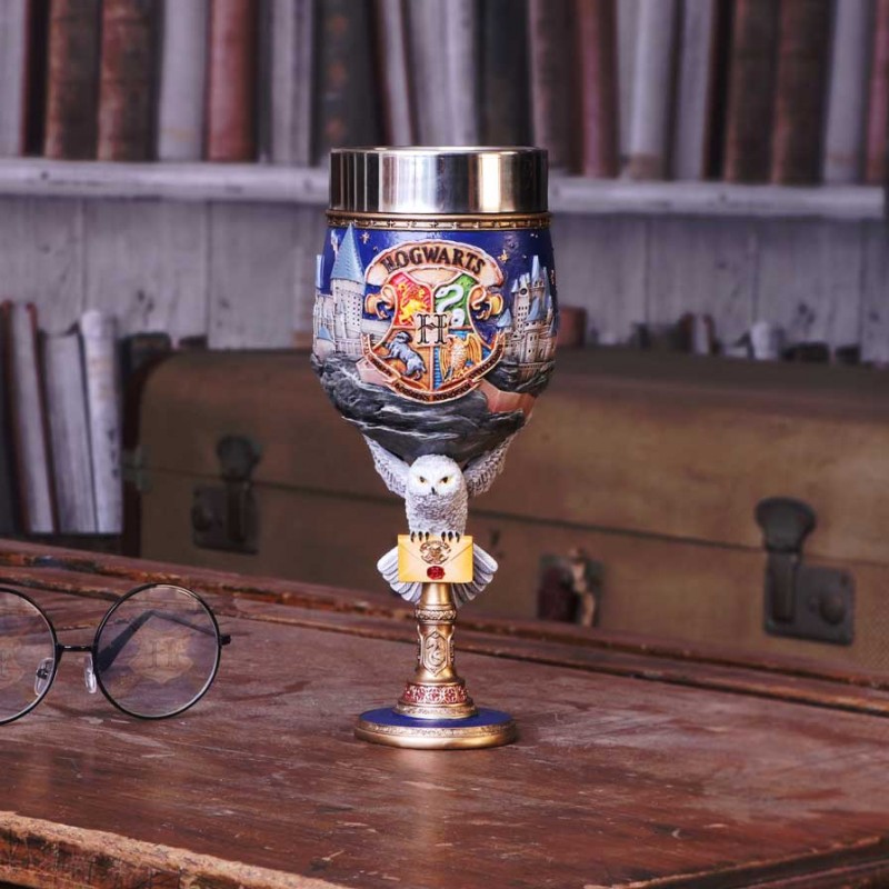 HARRY POTTER HOGWARTS SCHOOL GOBLET RESINA CALICE NEMESIS NOW