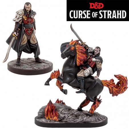 DUNGEONS AND DRAGONS CURSE OF STRAHD SET FOOT AND MOUNTED MINI FIGURES