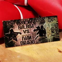 ROCKY IV EAST VS WEST FIGHT TICKET GOLD PLATED REPLICA 1/1 FANATTIK