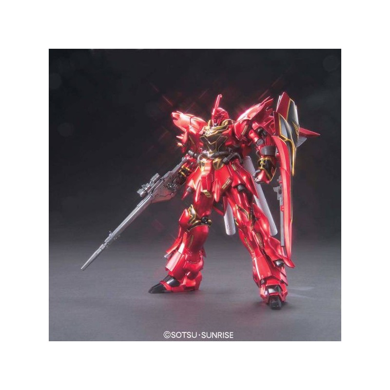BANDAI HIGH GRADE HGUC GUNDAM MSN-06S SINANJU TITANIUM FINISH VER 1/144 MODEL KIT BANDAI HIGH GRADE HGUC GUNDAM MSN-06S SINANJU TITANIUM FINISH VER 1/144 MODEL KIT