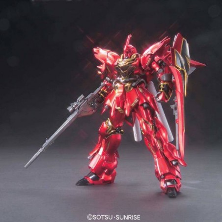 HIGH GRADE HGUC GUNDAM MSN-06S SINANJU TITANIUM FINISH VER 1/144 MODEL KIT
