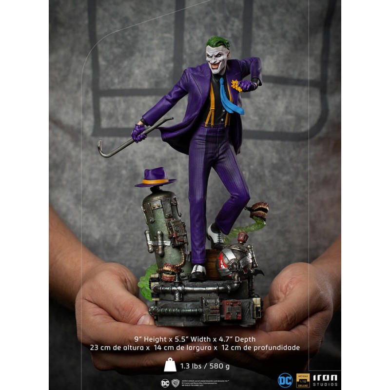 IRON STUDIOS DC COMICS THE JOKER DELUXE ART SCALE 1/10 STATUA FIGURE