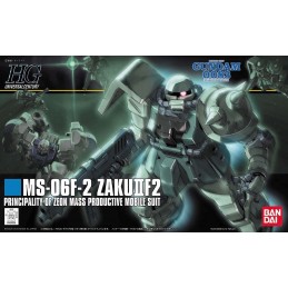 HIGH GRADE HGUC MS-06F-2 ZAKU II F2 ZEON 1/144 MODEL KIT BANDAI