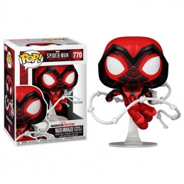 FUNKO FUNKO POP! SPIDER-MAN MILES MORALES CRIMSON COWL SUIT BOBBLE HEAD KNOCKER FIGURE