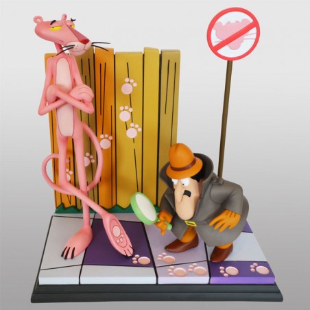 THE PINK PANTHER AND THE INSPECTOR 41CM STATUA FIGURE
