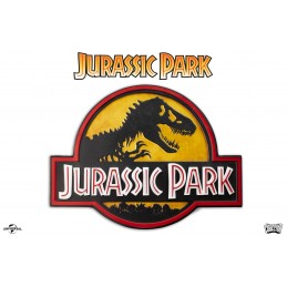 JURASSIC PARK METAL WALL SIGN LOGO DOCTOR COLLECTOR