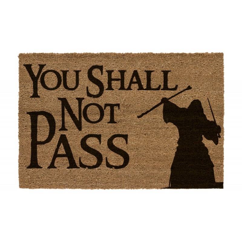 THE LORD OF THE RINGS YOU SHALL NOT PASS DOORMAT ZERBINO TAPPETINO SD TOYS