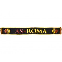 SCIARPA SCARF AS ROMA UFFICIALE JAQUARD NERA