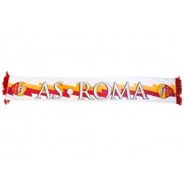 SCIARPA SCARF POLIESTERE AS ROMA UFFICIALE BIANCA