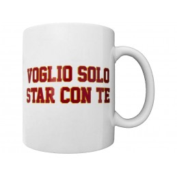 AS ROMA LOGO VOGLIO SOLO STAR CON TE MUG TAZZA CERAMICA