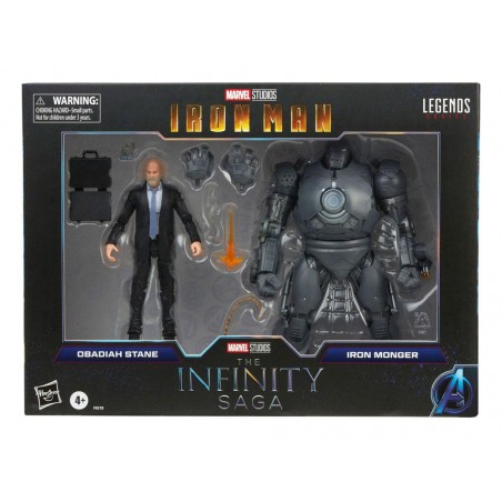MARVEL LEGENDS THE INFINITY SAGA OBADIAH STANE AND IRON MONGER ACTION FIGURE