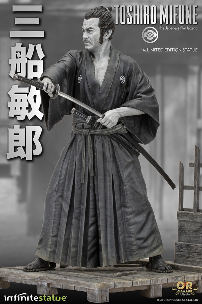 BUY TOSHIRO MIFUNE OLD AND RARE 1/6 RESIN STATUE FIGURE INFINITE ST...