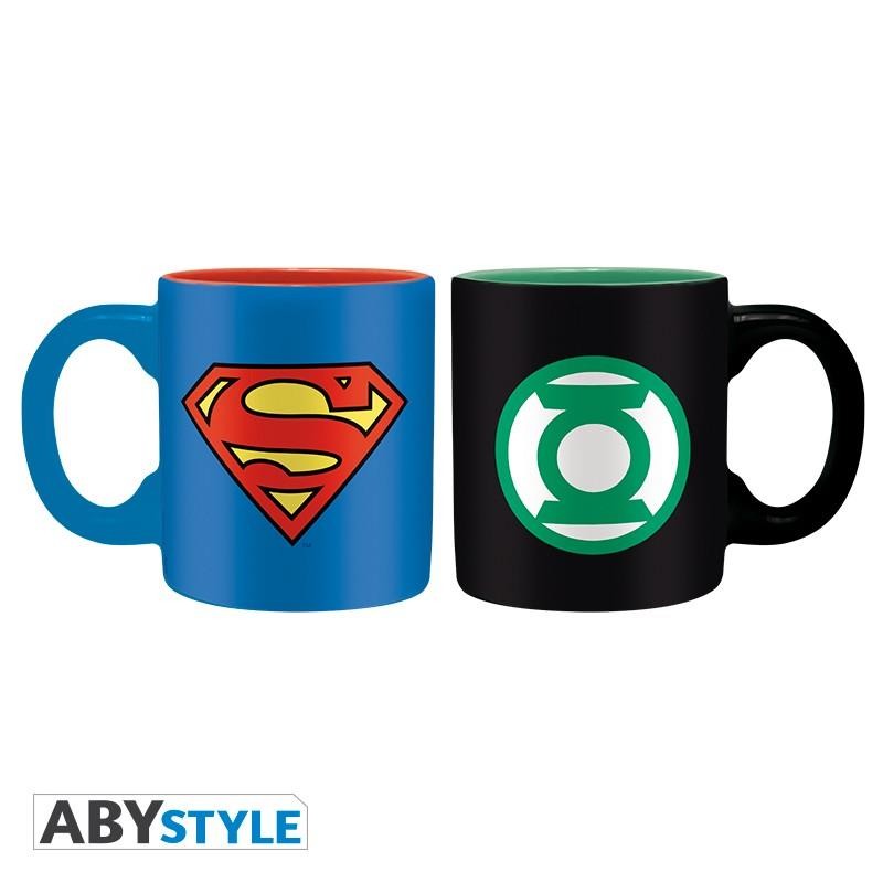 ABYSTYLE DC COMICS SUPERMAN AND GREEN LANTERN MINI MUG CERAMIC