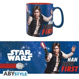 STAR WARS HAN SHOT FIRST MUG TAZZA GRANDE IN CERAMICA ABYSTYLE