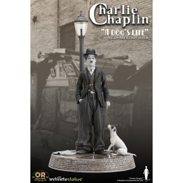 INFINITE STATUE CHARLIE CHAPLIN A DOG'S LIFE OLD AND RARE 1/6 RESIN STATUE FIGURE