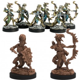 STEAMFORGED GAMES EPIC ENCOUNTERS CHAMBERS OF THE SERPENT FOLK SET MINIATURES