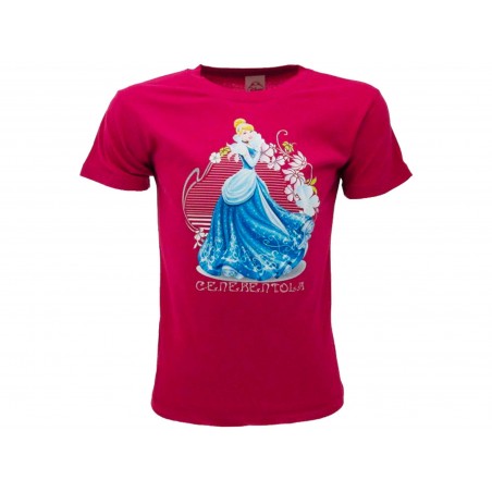 MAGLIA T SHIRT PRINCIPESSA CENERENTOLA FUCSIA