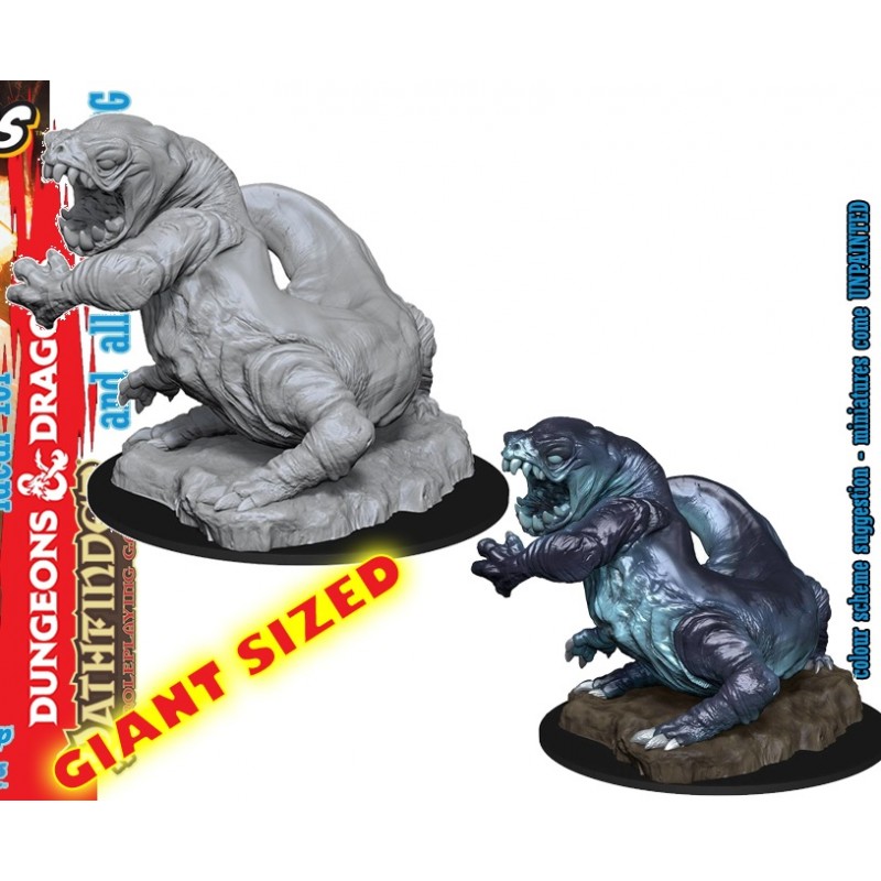 WIZKIDS DUNGEONS AND DRAGONS NOLZUR'S FROST SALAMANDER GIANT SIZED MINIATURE