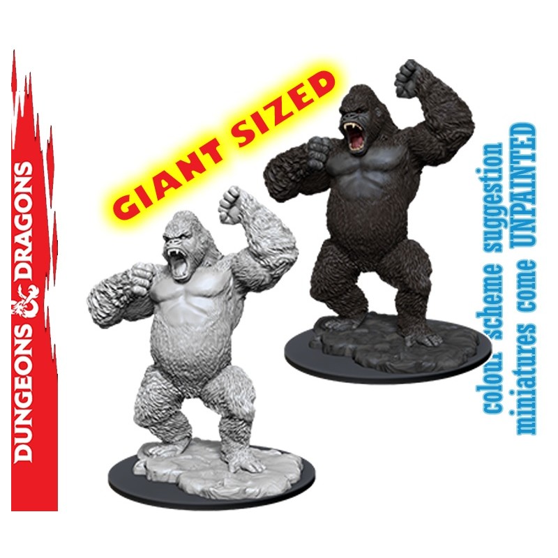WIZKIDS DUNGEONS AND DRAGONS NOLZUR'S GIANT APE GIANT SIZED MINIATURE