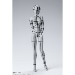 BANDAI BODY CHAN WIREFRAME GRAY FIGUARTS ACTION FIGURE