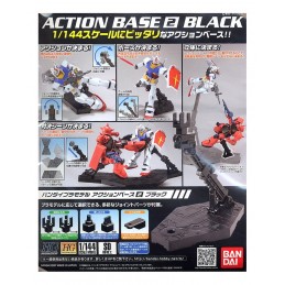 GUNDAM MODEL KIT ACTION BASE 2 BLACK NERO PER MASTER E HIGH GRADE BANDAI