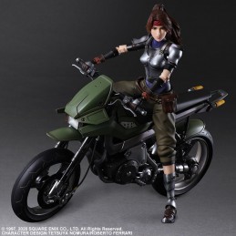 FINAL FANTASY 7 REMAKE JESSIE AND MOTORCYCLE PLAY ARTS KAI ACTION FIGURE SQUARE ENIX