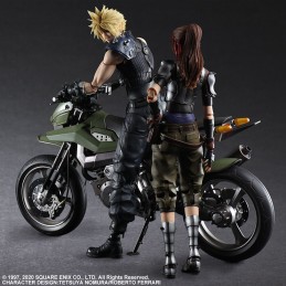 SQUARE ENIX FINAL FANTASY 7 REMAKE CLOUD JESSIE AND MOTORCYCLE PLAY ARTS KAI ACTION FIGURE