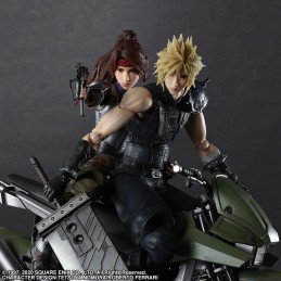 SQUARE ENIX FINAL FANTASY 7 REMAKE CLOUD JESSIE AND MOTORCYCLE PLAY ARTS KAI ACTION FIGURE