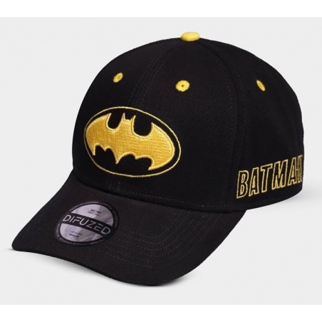 BASEBALL CAP BATMAN LOGO GOLD NERO